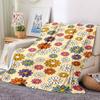1pc Flower Pattern Lightweight Flannel Blanket, Comfortable and Warm Blanket, for Office and Camping Sofa Bed, Livingroom099