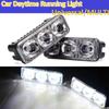 Car DayTime Running Light 3LED Daylight Auto Decorative Lamp Headlight LED DRL Car High Power Running Lights 6000K-6700K White