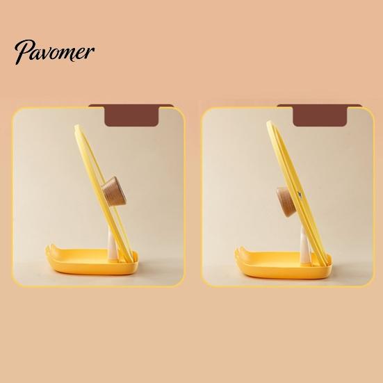 Cute Bear Pot Cover Stand Lid Holder And Spatula Rest, Cartoon Shape, Non-Slip Stable Utensil Rest for Spoons Plastic Organizer with Drain Groove