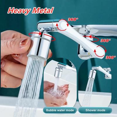 Universal-Drehhahn-Sprühkopf für den Haushalt, für Waschbecken, Wasserhahn-Extender, Splash-Bubbler-Düse, Küchenarmatur, 22/24 mm Adapter