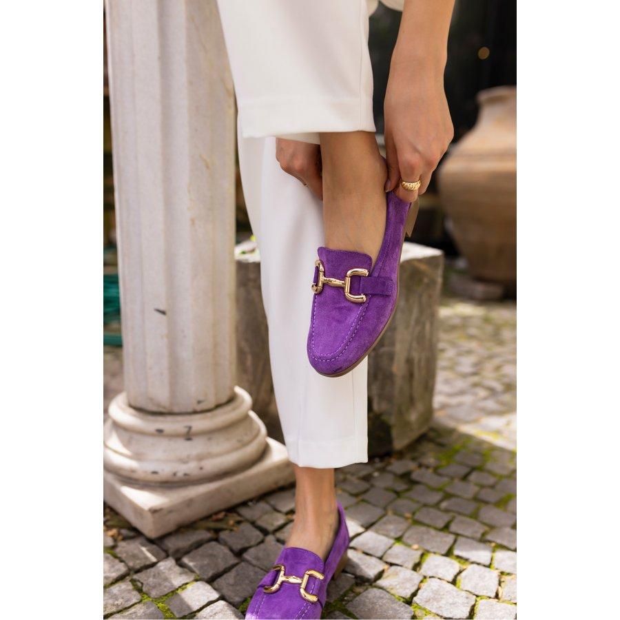 Women's Genuine Suede Leather Casual Loafers