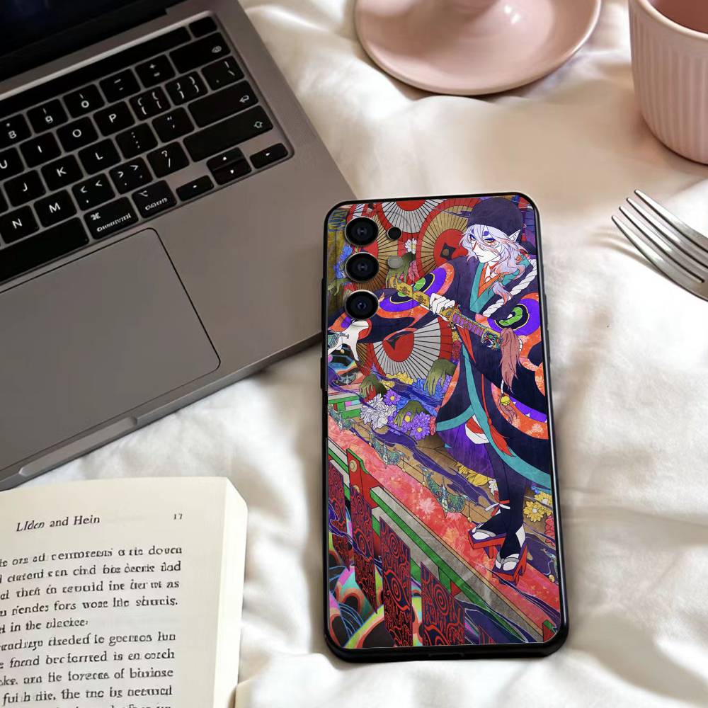 M-MONONOKE KAPITEL DIE ASCHE DER WUT Handyhülle Für Samsung S25,24,23,22,30,21,10,9,Ultra,Plus,Lite,FE,4,5 G Weiche Schwarze Hülle