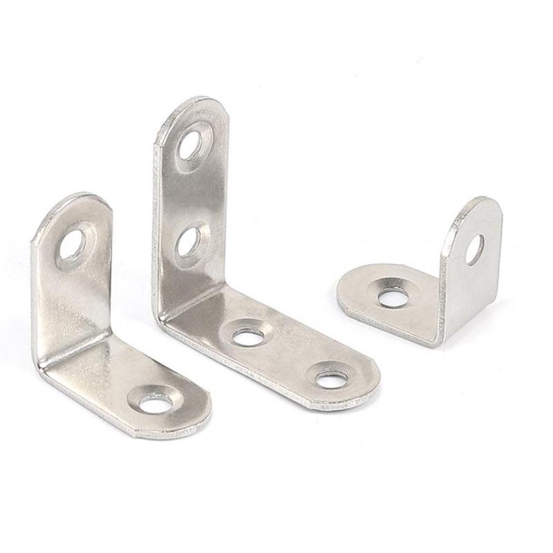 Stainless Steel L Brackets Right Angle Corner Brace for Shelves Wood Furniture Chair Drawer with Screws Home Improvement