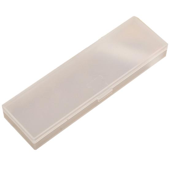 Fashion Transparent Frosted Large Capacity Pen Box Pencil Case Stationery Holder