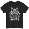 I Have Rabies Shirt Funny Sarcastic Bat Graphic Gothic Horror Halloween Gift Tee