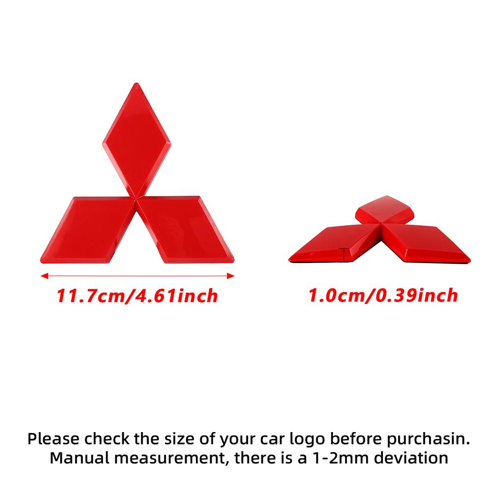 Car Logo Front Rear Stickers Decoration Badge Accessories For Mitsubishi 9 Ralliart ASX L200 Colt Outlander Pajero Lancer Cross