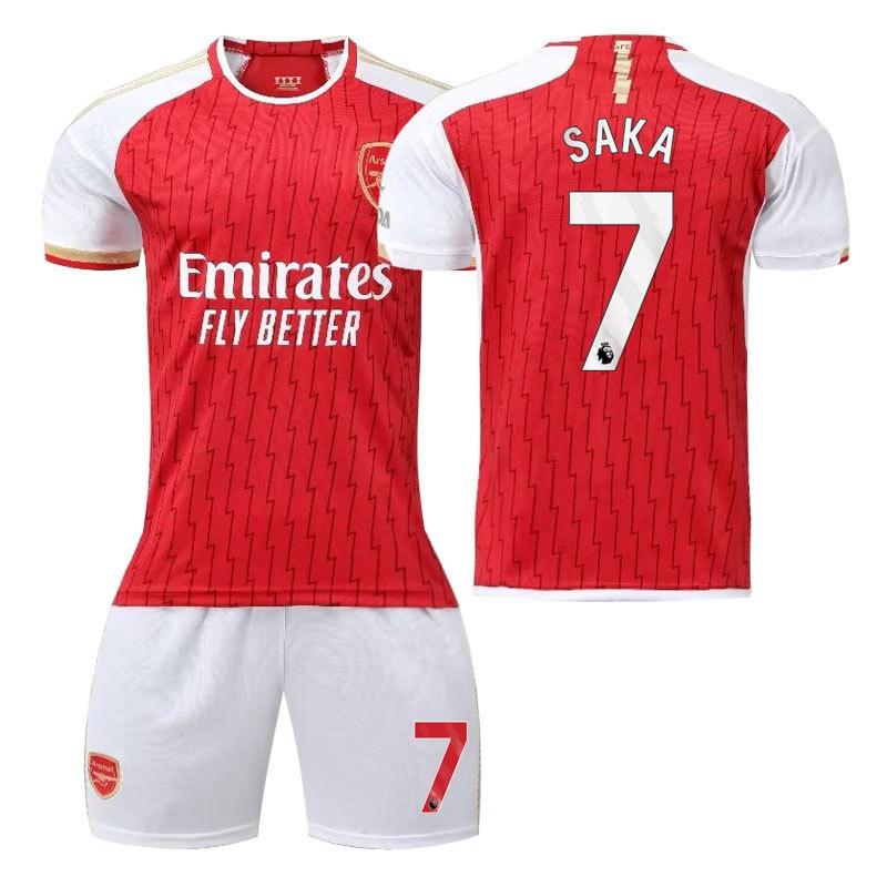2324 Arsenal's Home Football Uniform Set Jersey No. 8 Udgau 7 Saka Player Version Fan Team