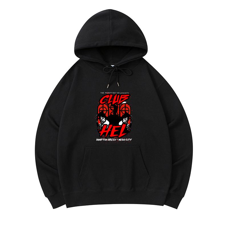 

300 GSM Men s Healthy Cotton Hoodies The Merovingian Present Club Hel Mega City Print Premium Cotton Sweatshirt