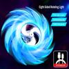 Octescent Light Wheel Rotating Luminous Toys Gift Props Rechargeable 3D Printing Cosplay Battle Game For Kids Spiral Sword