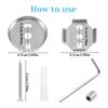 Universal Bathroom Towel Bar Repair Suit Stainless Steel Brackets Screws And Accessories Silver
