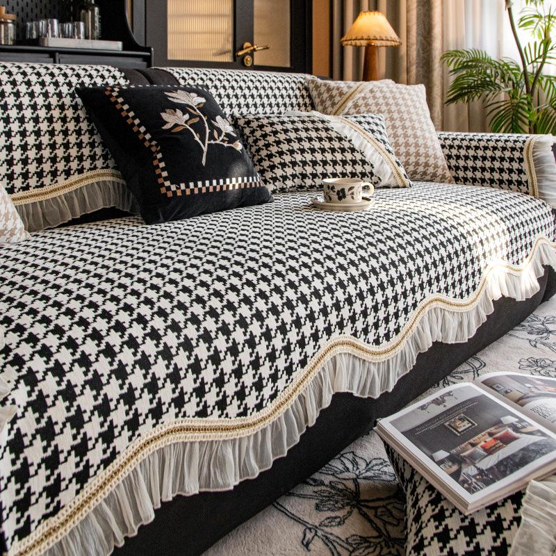 French Chenille Straight Row Sofa Cushion Universal In All Seasons 2025 New High-end Non-slip Seat Cushion Special-shaped Cover Towel