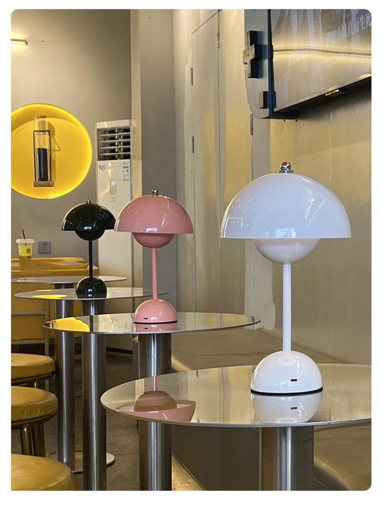 New Red Festive Retro Mushroom Table Lamp - Everlasting Wedding Gift for Newlyweds