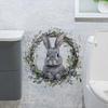 Easter Wall Stickers, Creative Gentleman Bunny Decor, Self-Adhesive Wall Art for Bedroom Living Room Holiday Background Decoration