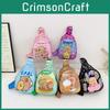 Kids Cartoon Crossbody Bag Lightweight Nylon Sling For Preschool Daily Use