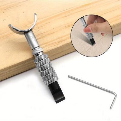 Outils rotatifs manuels réglables pour bricolage, ensemble d'outils de sculpture sur cuir, lame de couteau pivotante pour maroquinerie, sculpture sur cuir, lame de couteau pivotante