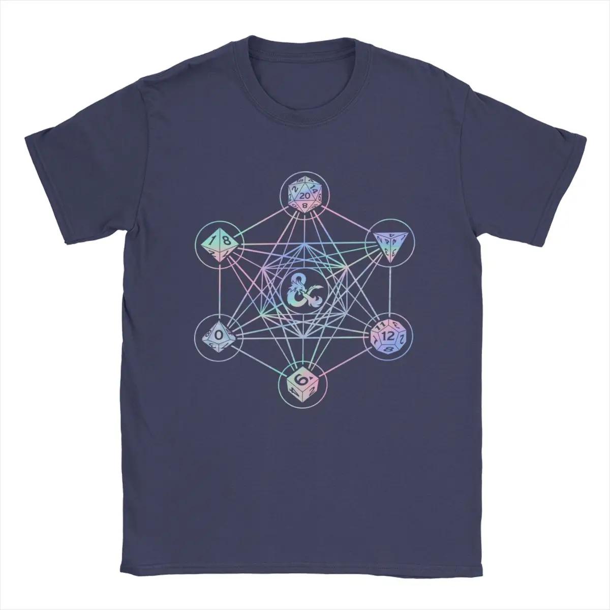 DnD Holographic Geometric Dice Tshirt Game Amazing Mens Casual Fashion Quality Comfortable Pure Cotton Tshirt Top S