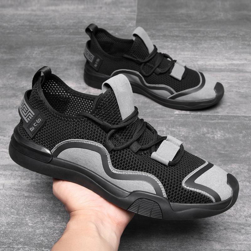 Fashion Summer Mesh Shoes Men Sneakers Breathable Light Men's Casual Shoes Lace-up Walking Footwear Athletic Jogging Tenis Masculino