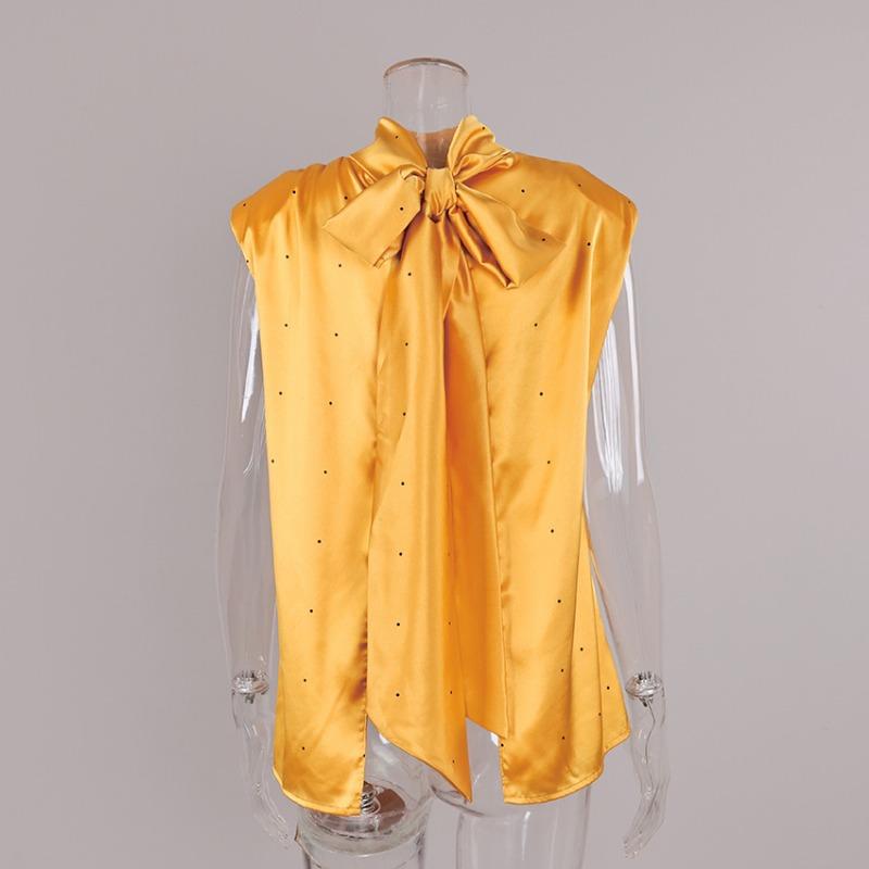 Women S Polka Dot Vest Elegant Casual Summer Top