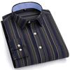 Men's Oxford Long Sleeve Shirt 100% Cotton Wrinkle Resistant & Breathable, Solid Plaid Striped Comfort Casual Button-down Shirts