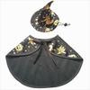 Black Gold Wizard Hat Cape Set Halloween Cat Dog Suit New Pet Cosplay Costume  Party Accessories