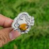 Mothers day Deal Sterling Silver Natural Tigers Eye Statement Boho Ring Jewelry