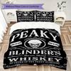 Peaky Blinders Pattern Bedding,Quilt Set Quilt Cover Pillowcase Home Birthday Gift(1 * Duvet Cover + 2 * Pillowcase, Without Core)_lx