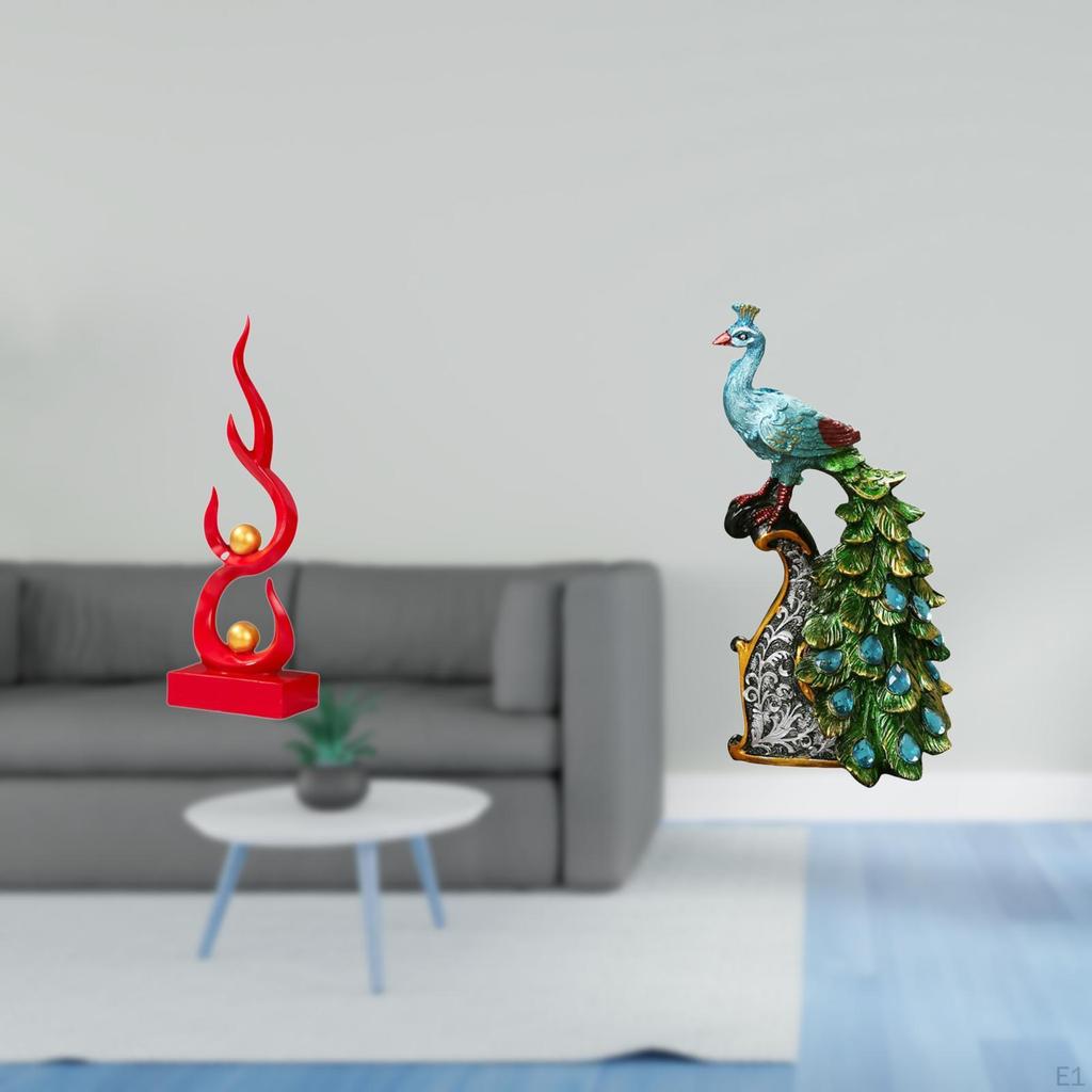 Abstract Flame Resin Figurine Modern Fire Sculpture Ornament for Office Bookshelf Patio Friend Gift