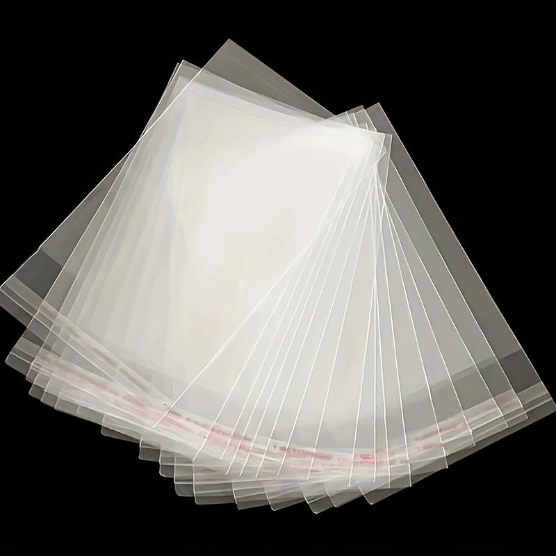 100pcs Jewelry Bags Self-Adhesive OPP Transparent Plastic Sachets For Gifts Package Shipping Bags To Pack Jewelry Accessories