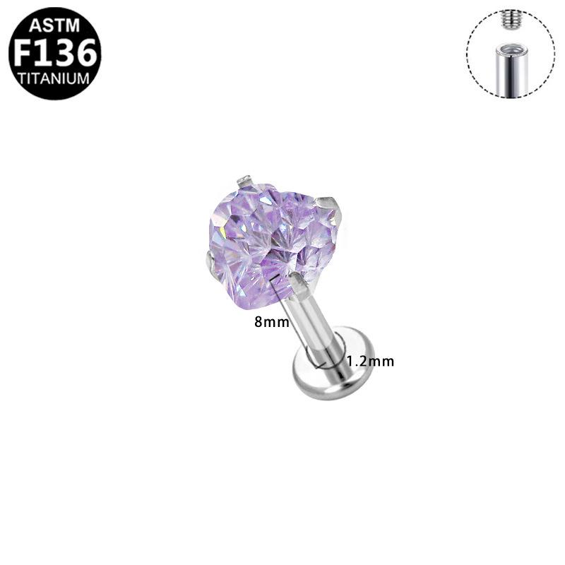 Trendy Titanium Geometric Star Cartilage Stud Earrings