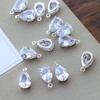 1PC Copper Zircon Water Drop Crystal Zircon Pendant for DIY Jewelry Accessories