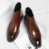 Men Autumn  Winter Popular Warm Chelsea Boots Elegant Lightweight Comfortable Side Zipper Business Formal Fashi Boots