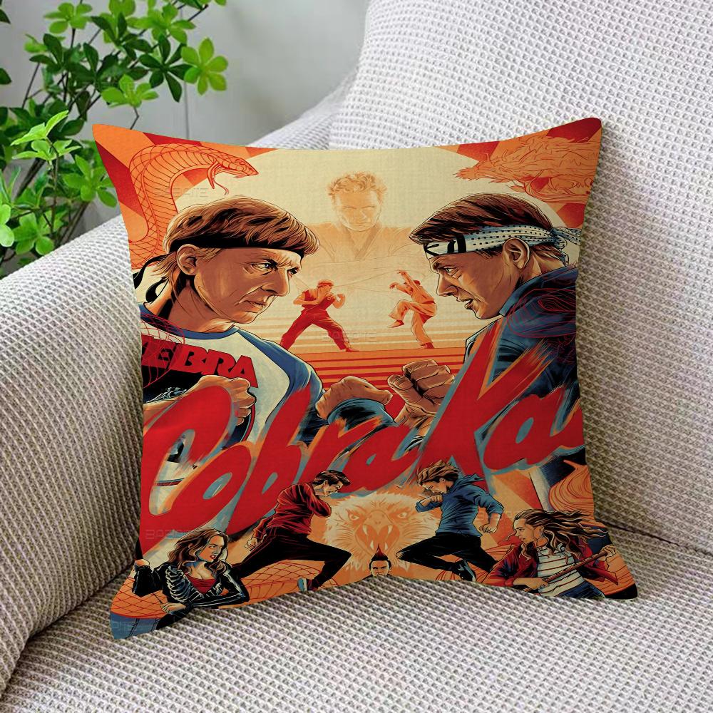 Action Tv C-Cobra K-Kai Cushion Cover Car Throw Pillow Case For Sofa Car Christmas Gift 40X40Cm 45X45Cm