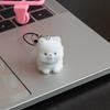 Resin 3D Dog Design Phone Charm Keychain Decoration Accessory With Realistic Texture For Pets Lovers