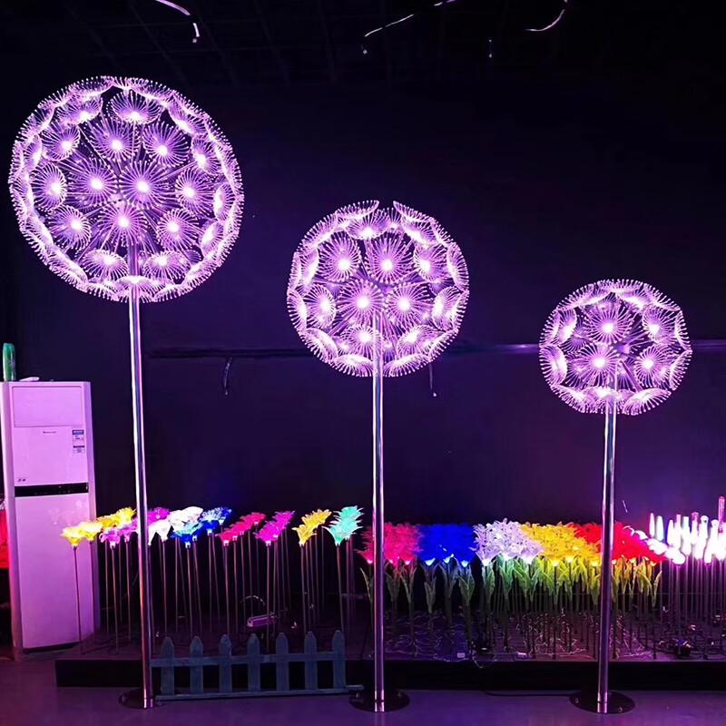 LED Simulated Dandelion Outdoor Landscape Ground Light