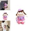 Fun And Playful Handwoven Crochet Cartoon Backpack For Kids With Big Mouth Design