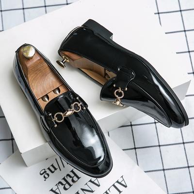 Sapatos Formais Masculinos da Moda 2024 Sapatos Sociais de Couro de Camurça Envernizado da Moda para Homens Primavera Outono Marca Negócios Escritório Casamento Calçado Homem