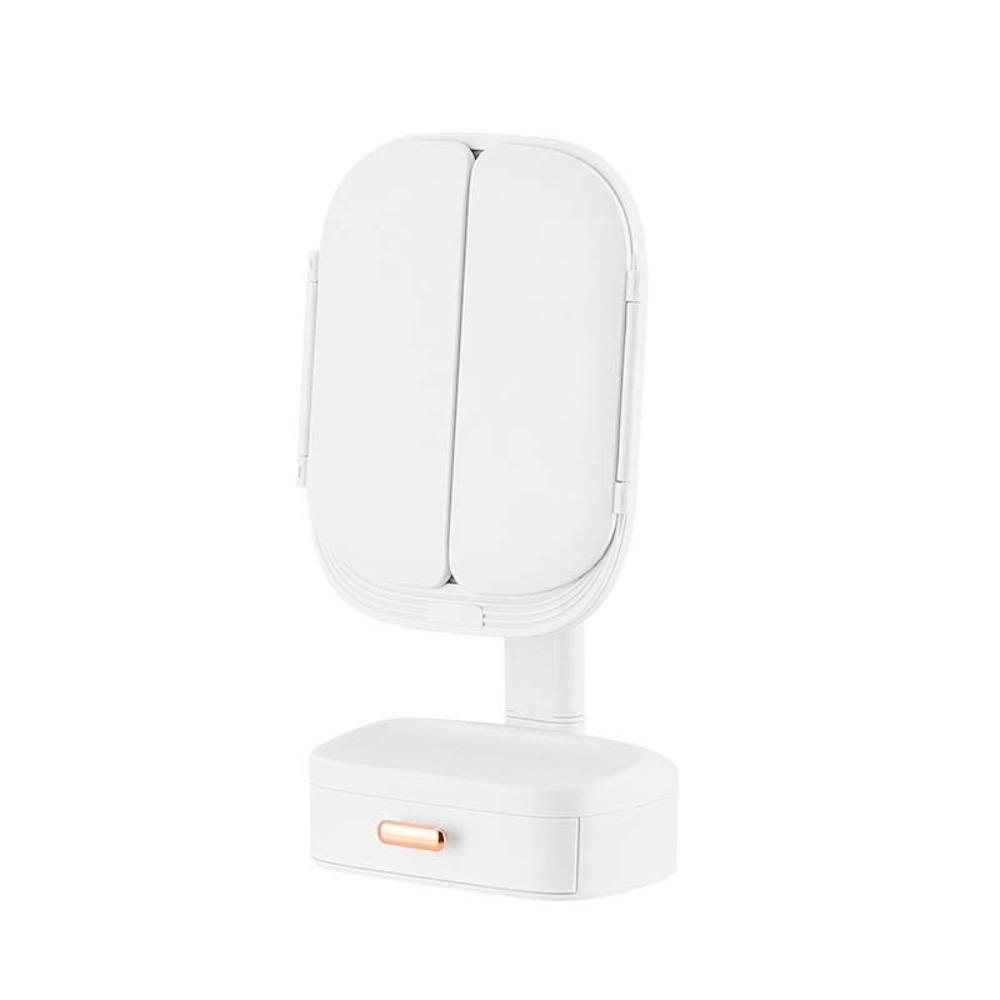

3.7V1800mAh 180° Desktop Vanity Mirror Foldable Bedroom Dressing Mirror Dormitory