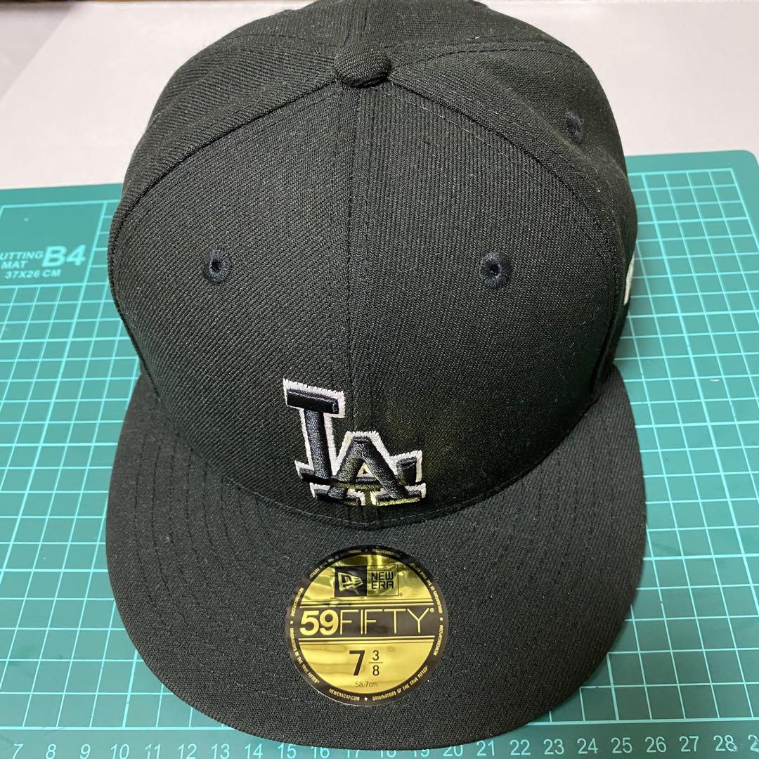 

[USED] MLB Dodgers Flat Visor Cap, Size 7 3/8, 21.2 inches (58.7 cm)