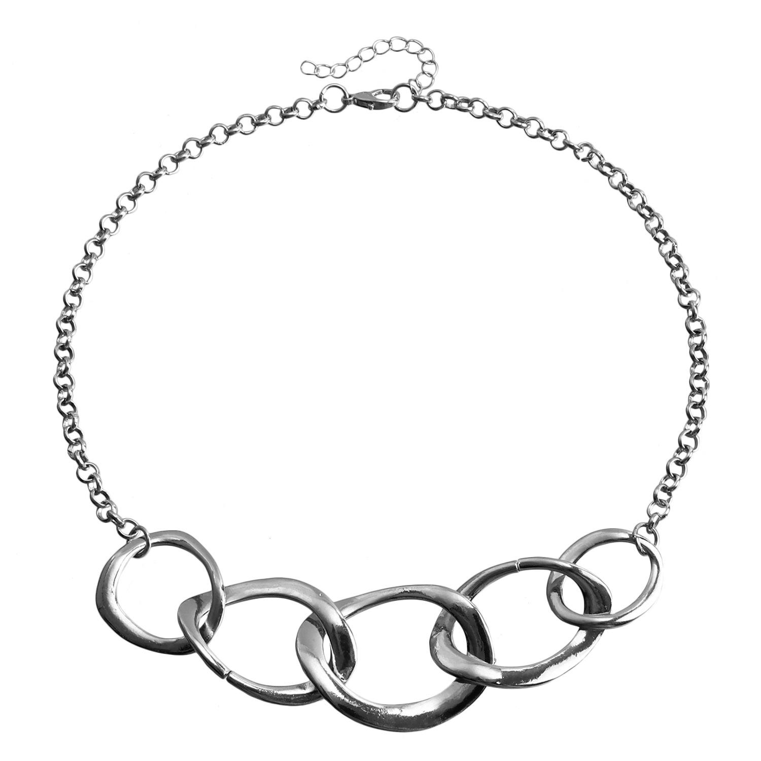 

Аксессуары, креативное ожерелье с кольцами, простые крутые модные серьги в стиле панк с геометрическими фигурами