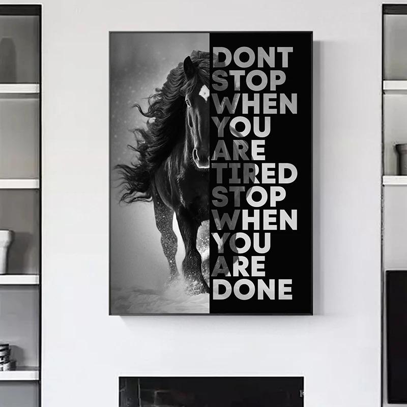 Citazioni Motivazionali Conquista Focus Pittura su Tela Leone Tigre Leopardo Animali Feroci Poster Stampa Muro Soggiorno Decorazioni per la Casa