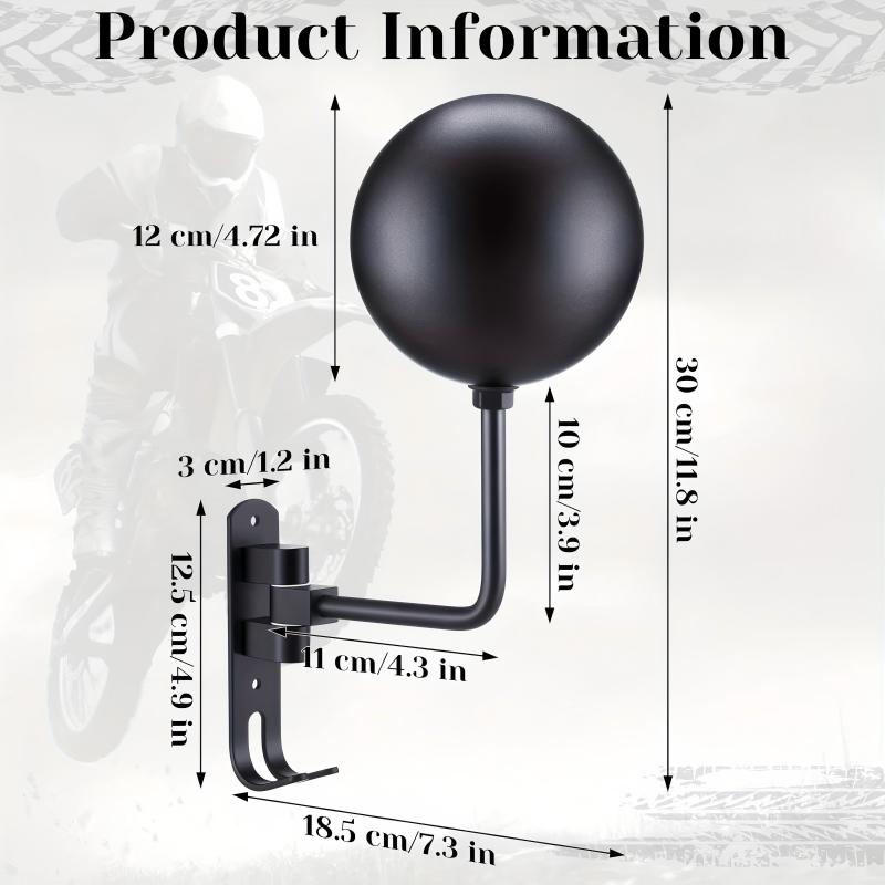 Motorcycle Helmet Rack Wall Mount Metal Hat Bike Helmet Holder Double Hook  Display Helmet Hanger Stand Motorcycle Accessories