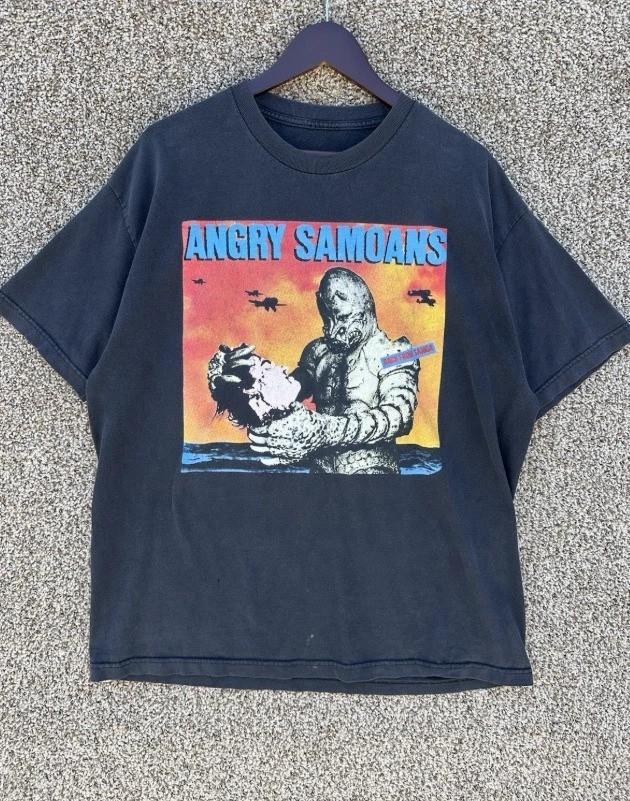 Винтажная футболка унисекс Angry Samoans Punk Rock Хлопок S-5XL BL1784 S