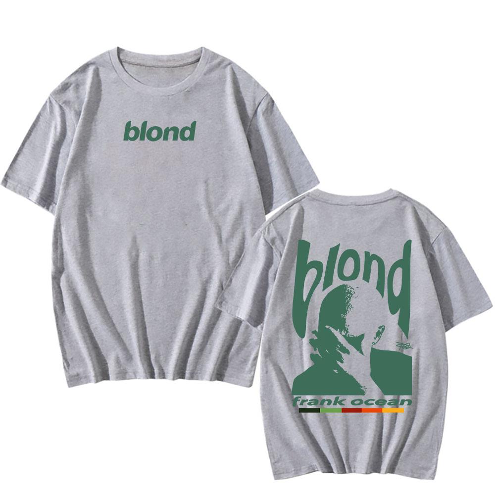 Rapper FrankOcean BLOND Tshirts Summer Short Sleeve Cotton Teeshirt High Quality Graphic Printing Tshirts Casual Hip Hop Tees