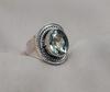 Green Amethyst 925 Sterling Silver Ring: February Birthstone Boho Handmade Jewelry