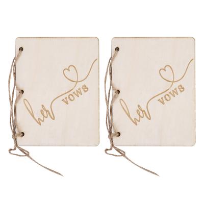 2pcs Wedding Ceremony Party Vow Booklets Oath Book Props Decoration AccessoryType 2