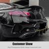 For Mercedes W206 C260 C300 AMG Coupe Gloss Black Rear Bumper Canards F Vents