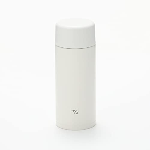 Zojirushi (ZOJIRUSHI) Seamless Stainless Steel Water Bottle, Screw Top, 0.36L, Pale White, SM-ZA36-WM