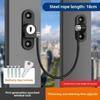 Window Safety Lock Chain: Ventilation, Anti-Theft, In/Out Opening, Child Secure.