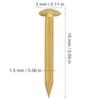 100Pcs Round Head Nail Brazen Brass Vintage DIY Craft Fastener Installation Accessories