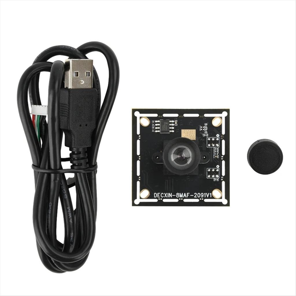 2025 New IMX179 8MP HD Camera Module Fixed Focus Wide Angle Face Recognition/Document Scanning USB Camera for Machine Vision